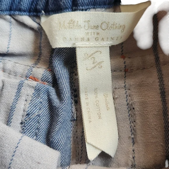 Matilda Jane x Joanna Gaines Little Rascals Striped Elastic  Cargo Pants Size 2 - Picture 4 of 12